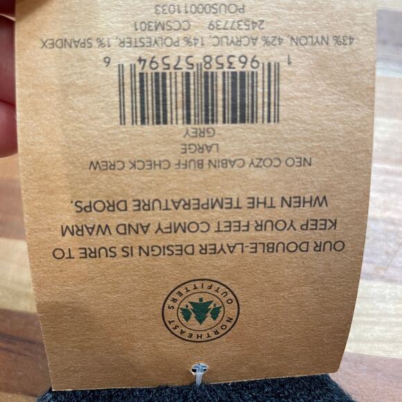 Cozy cabin men’s crew socks set of 2 size large (8-12.5) - Picture 4 of 6